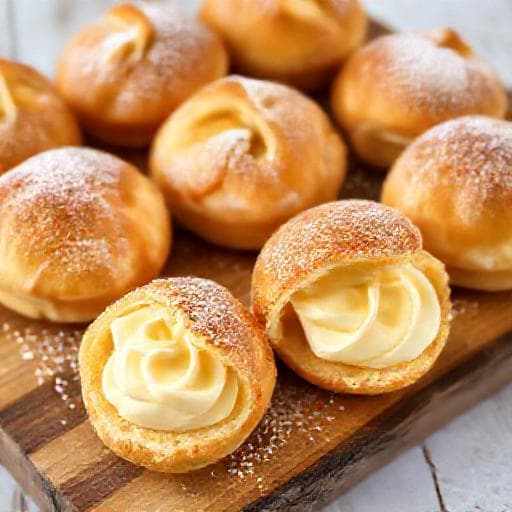 Quick 'Byala Nedelya' Inspired Vanilla Cream Puffs