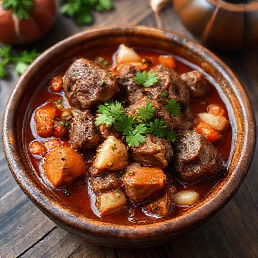 Traditional Kodrit Kadyr (Georgian Lamb Stew)