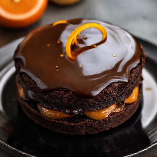 Sachertorte with Chocolate-Orange Glaze