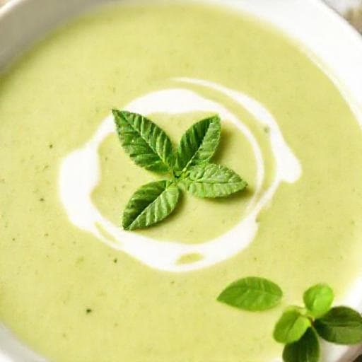 Creamy Zucchini and Mint Soup