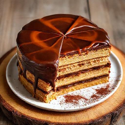 Dobos Torta with Coffee Buttercream