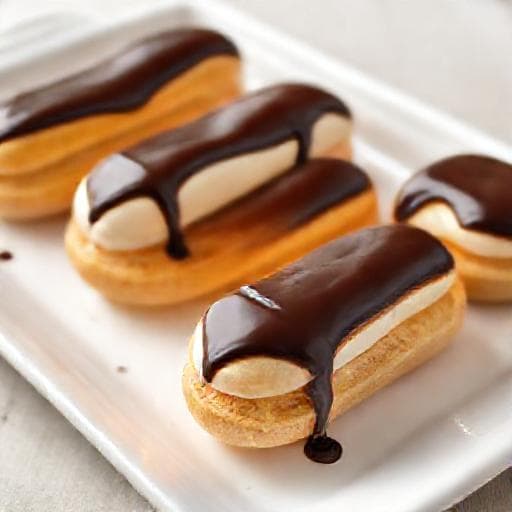 Classic Vanilla Cream Eclairs