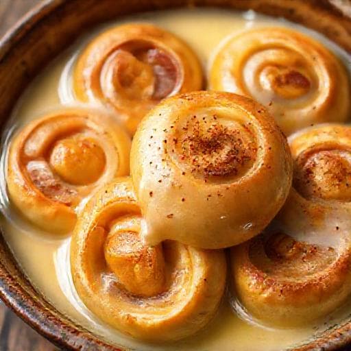 Фунійки з Кремом та Яблуками (Funiyki z Kremom with Apples)