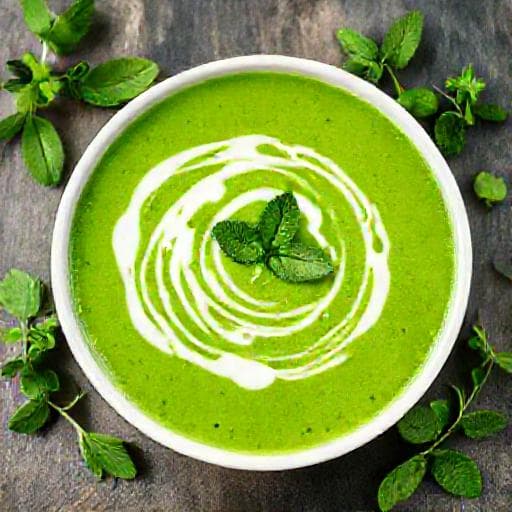 Green Pea and Mint Soup