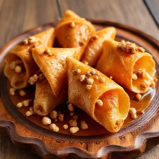 Walnut and Honey Sweet Cones (Regional Twist)
