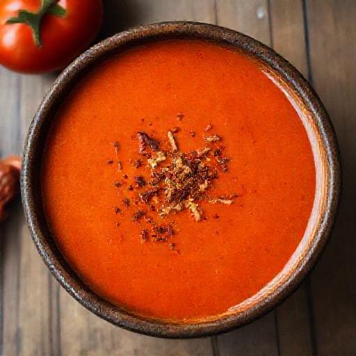 Spicy Roasted Pepper and Smoked Paprika Soup