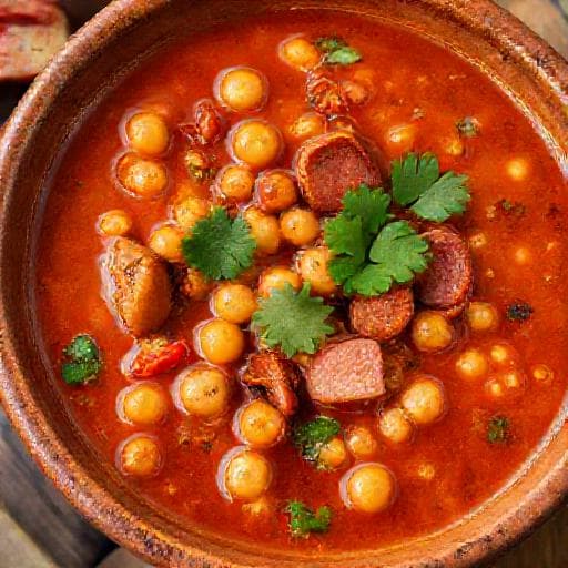 Spicy Chickpea and Chorizo Soup