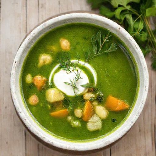 Classic Sorrel Soup (Супа от киселец)