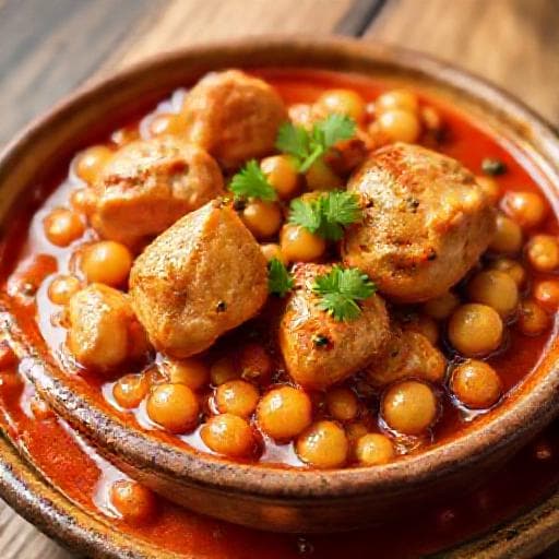 Classic Chicken with Chickpeas (Пиле с нахут)