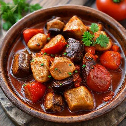 Classic Chicken with Eggplant (Пиле с патладжани)