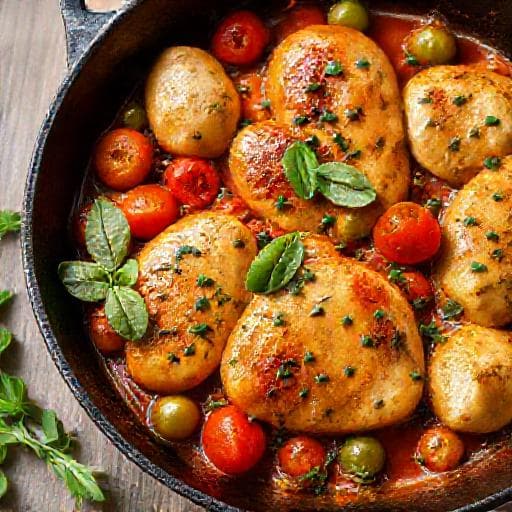 Quick Chicken Provençal Skillet
