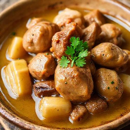 Classic Chicken Giblets with Butter (Пилешки воденички с масло)