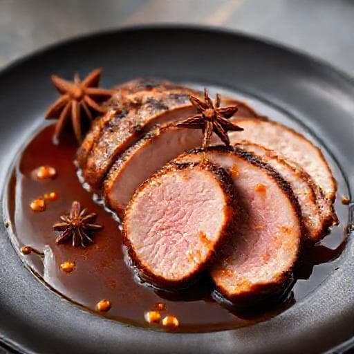 Duck Breast with Spiced Orange and Star Anise Sauce