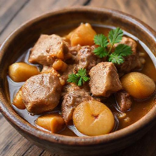 Traditional Pork with Quince (Свинско с дюли)