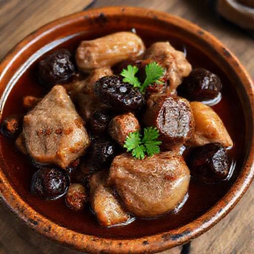 Traditional Pork with Prunes (Свинско със сини сливи)