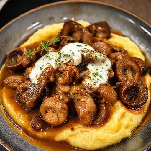 Beef Stroganoff with Wild Mushrooms and Cognac