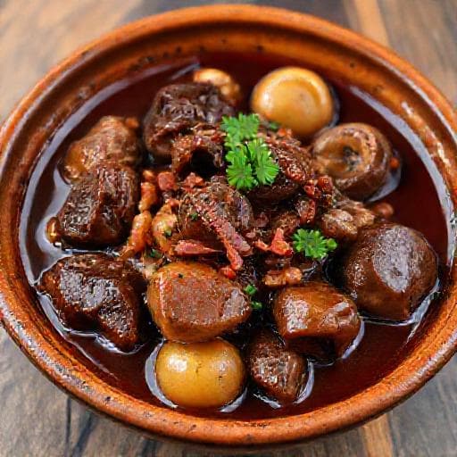 Classic Beef with Red Wine (Boeuf Bourguignon)