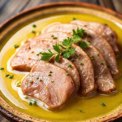 Classic Veal Tongue in Butter