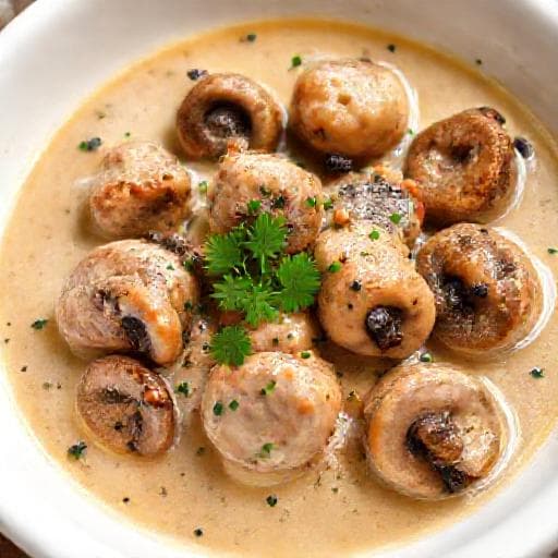 Rabbit with Mushrooms and Cream (Monastery Style)