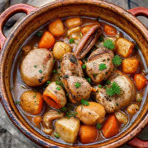 Classic Rabbit with White Wine