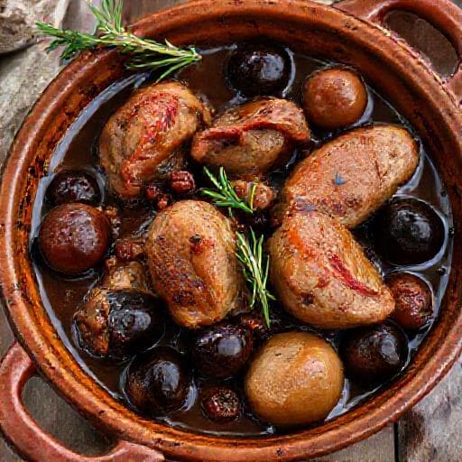 Rabbit with Prunes and Chestnuts
