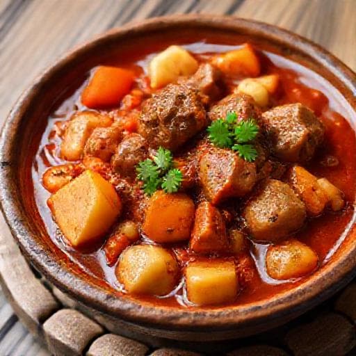 Traditional Bulgarian Yahniya with Veal (Ярешка яхния)