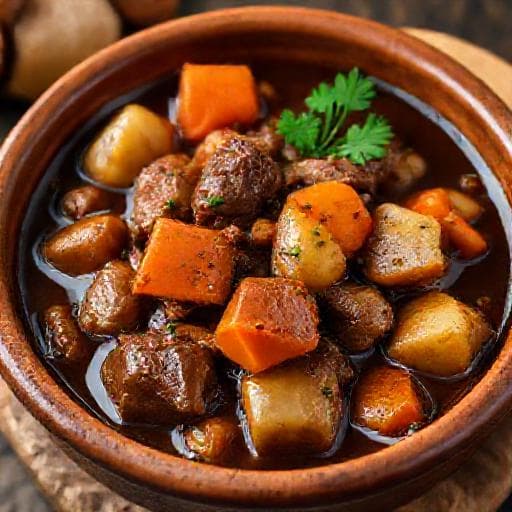 Traditional Elensko Zadusheno (Deer Stew)