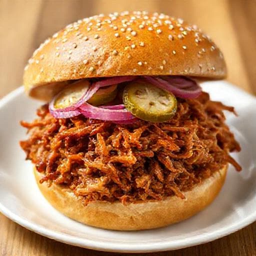 Gyorsított Pulled Pork Burger