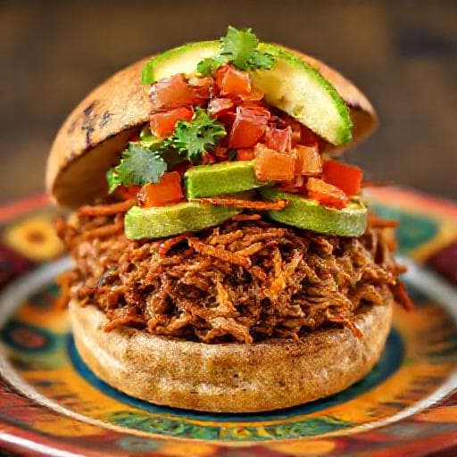 Mexikói Pulled Pork Burger (Cochinita Pibil ihletésű)