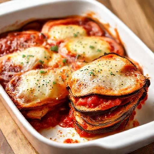 Gyorsított Padlizsán Parmigiana