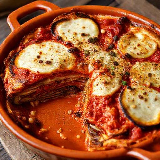 Szicíliai Padlizsán Parmigiana (Caponata ihlette)