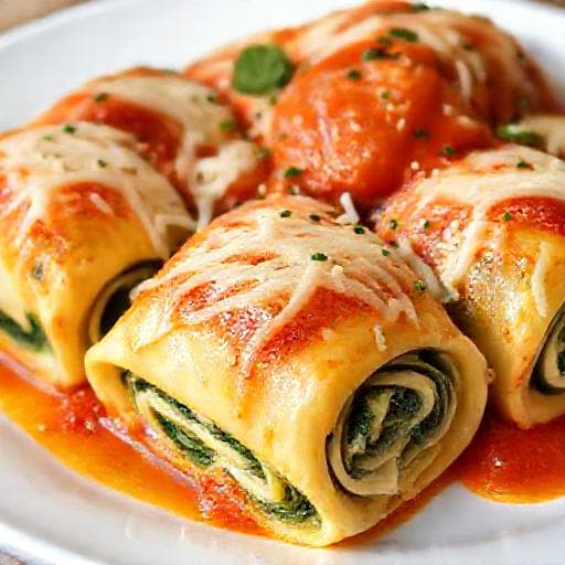 Gyors Spenótos Lasagne Tekercsek
