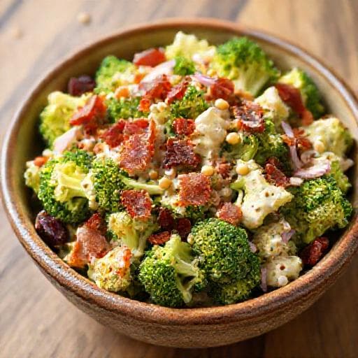 Klasszikus Brokkolisaláta Baconnel