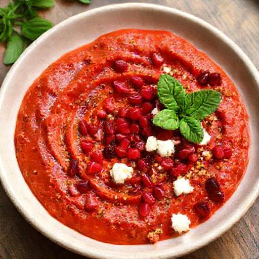 Muhammara Gránátalmával és Feta Sajttal