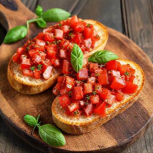 Klasszikus Paradicsomos Bruschetta