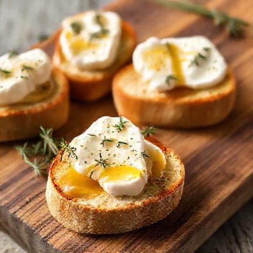 Klasszikus Kecskesajtos Crostini