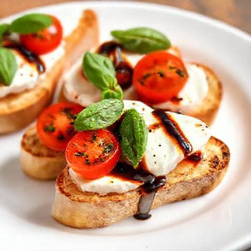 Gyors Kecskesajtos Crostini Balzsamecettel
