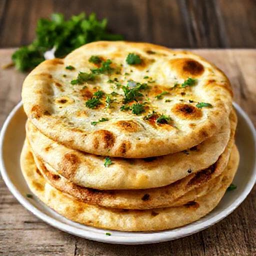 Gyors Fokhagymás Naan Serpenyőben