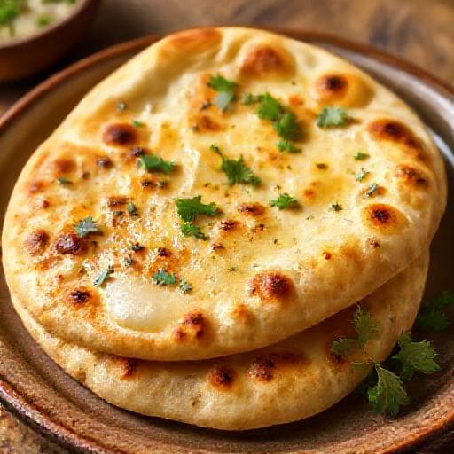Fokhagymás-Sajtos Naan