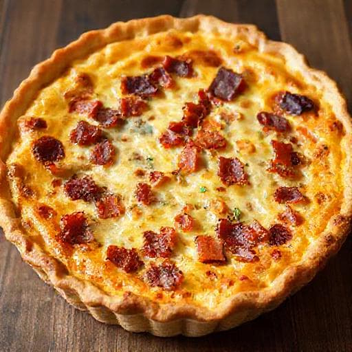Gyors Quiche Lorraine (Tészta nélkül)