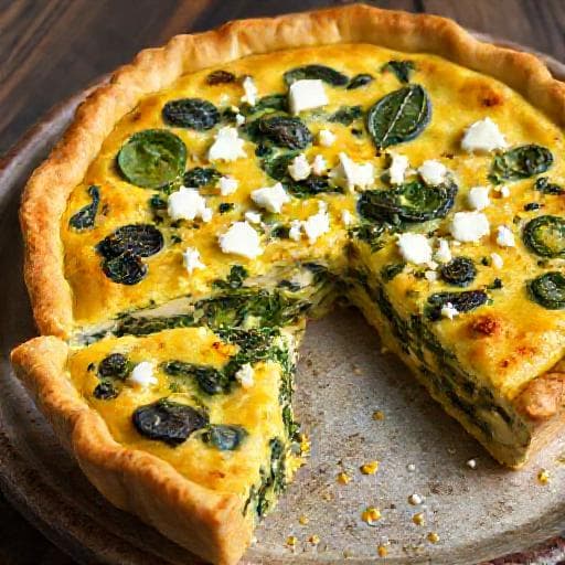 Klasszikus Spenótos-Fetás Quiche