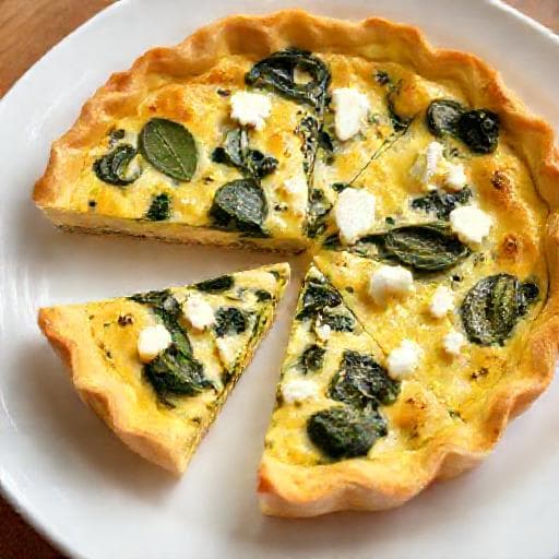 Gyors Spenótos-Fetás Quiche (Tésztával)