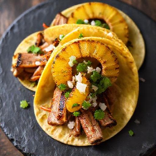 Tacos al Pastor 'A la Plancha' (Grill lapon)