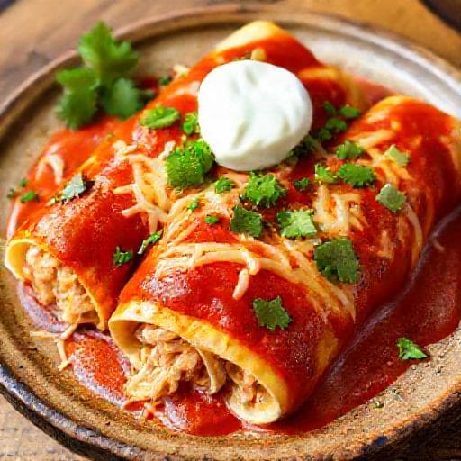 Klasszikus Csirkés Enchilada