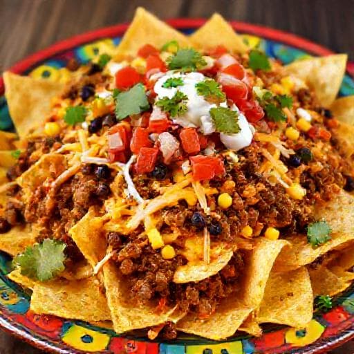 Chilis-sajtos Nachos 'Tex-Mex' Stílusban