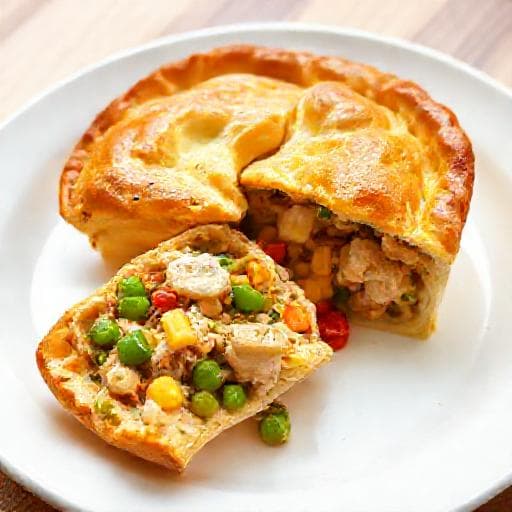 Gyors Csirkés Pite Zöldségekkel (Egyszerűsített)