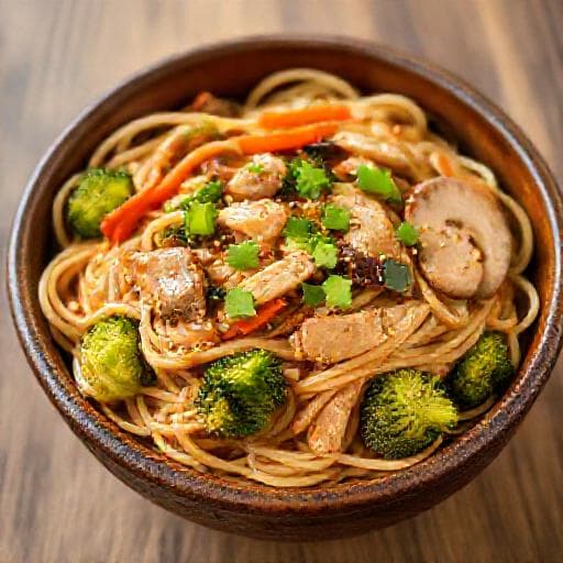 Hagyományos Csirke Lo Mein