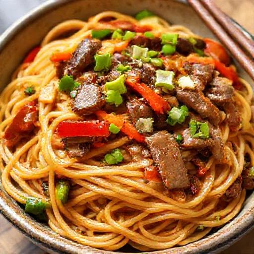 Gyors Marhahús Lo Mein