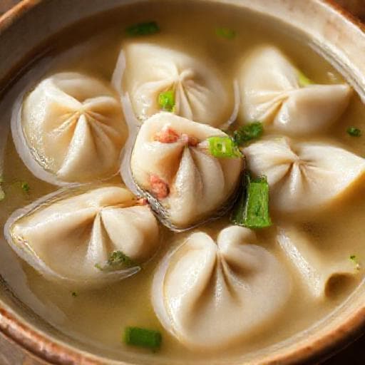 Hagyományos Wontonleves