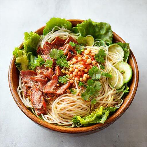 Bún bò Nam Bộ (Dél-vietnámi Marhahúsos Tésztabál)